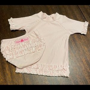 Ruffle Butts 2t rashguard set
